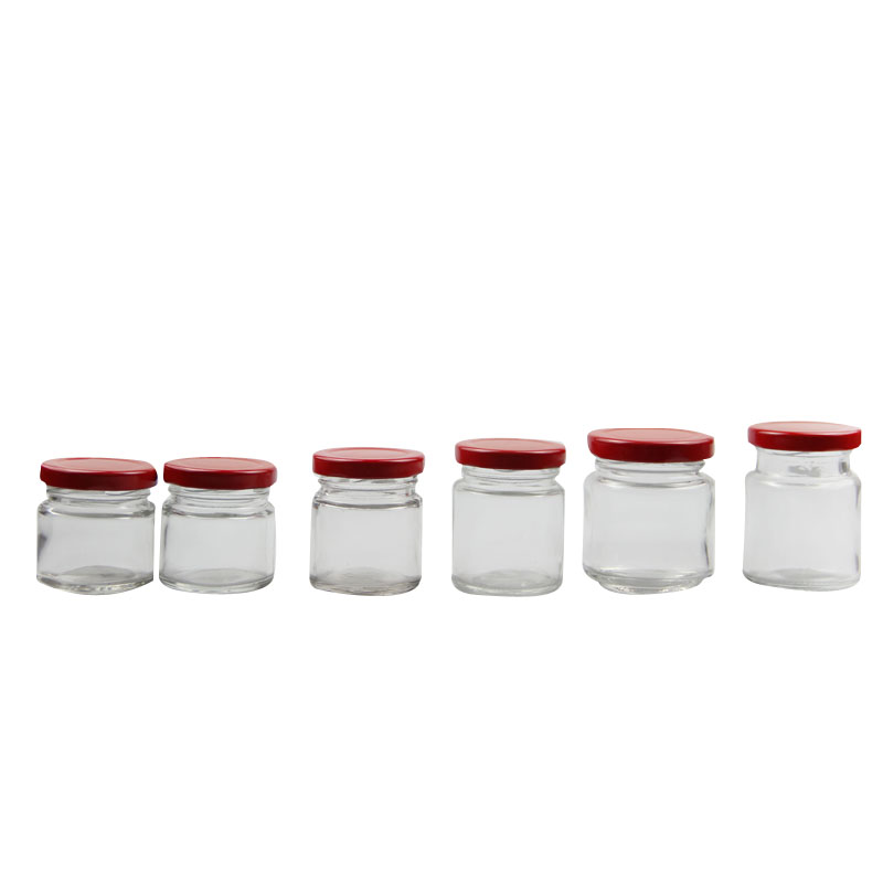 small honey sauce jam glass jar