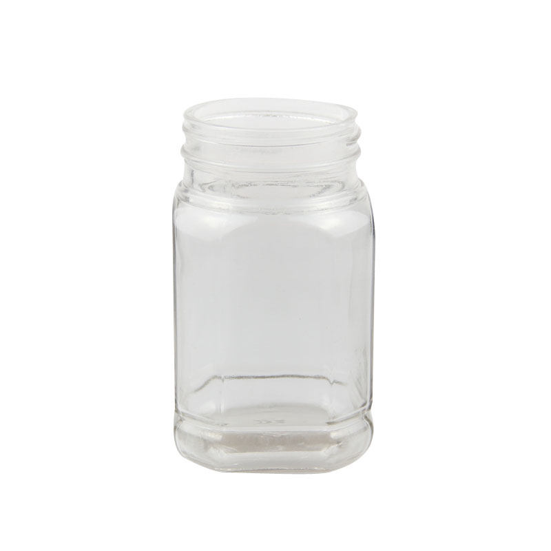octagonal glass honey jars