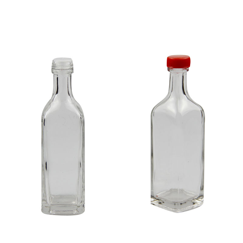 Round shape olive oil glass bottle