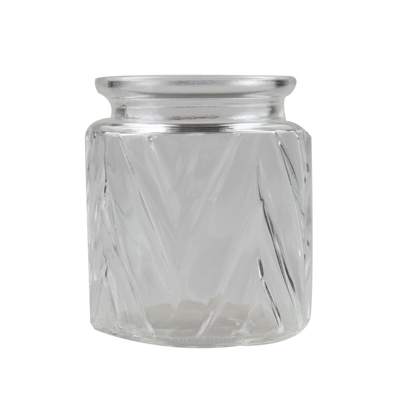 The popular clear glass storage jar with glass lid