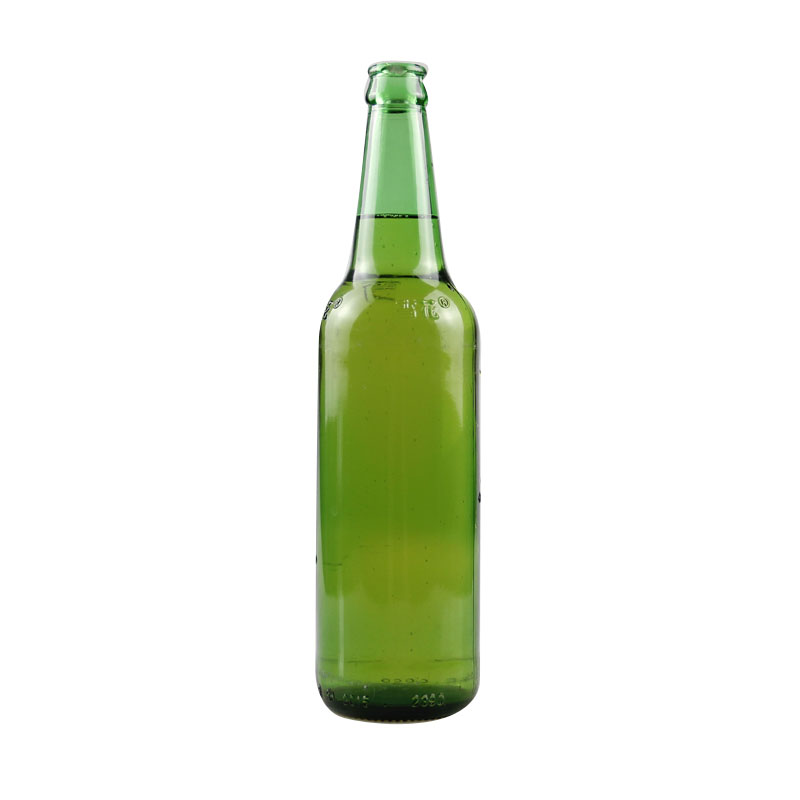 green color 330ml empty glass beer bottle 