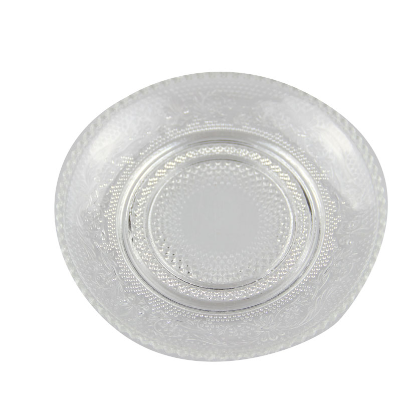 Clear Glass Round Plates 