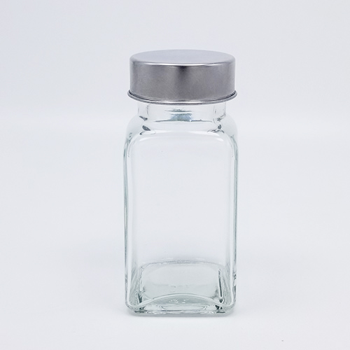 75ml square Pepper seasoning bottle with stainless steel lid