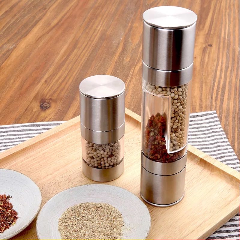2 in 1 grinder, grinder can contain two seasonings wholesale factory 