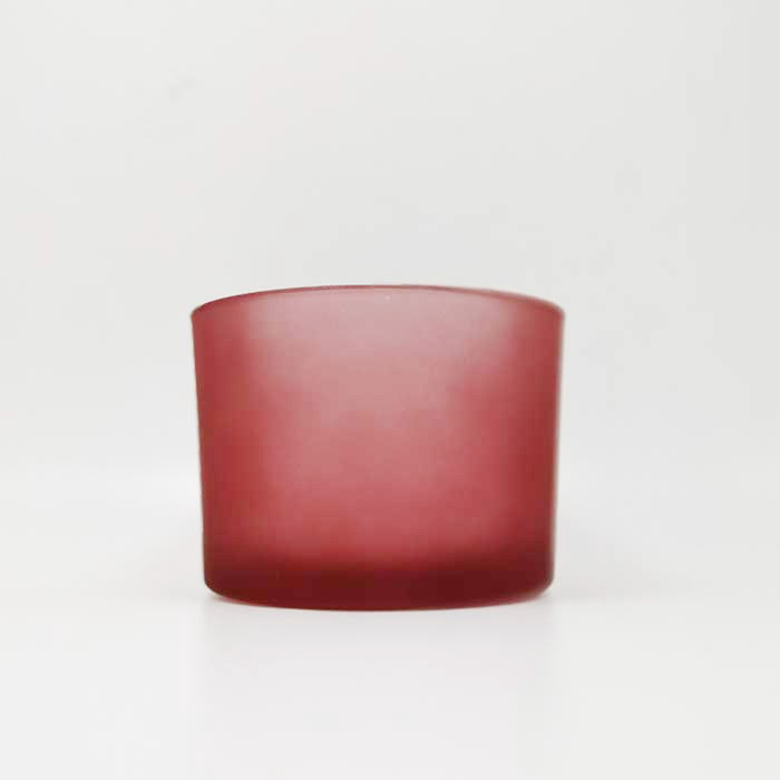 wholesale crimson frosted big mouth candle holder