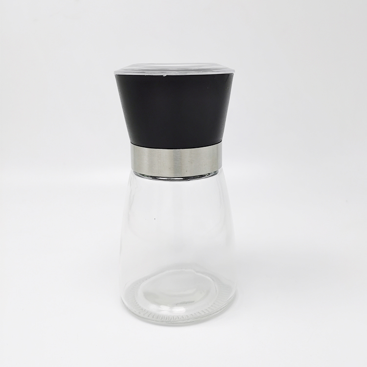 Black color acrylic plastic pepper mill wholesale in China factory